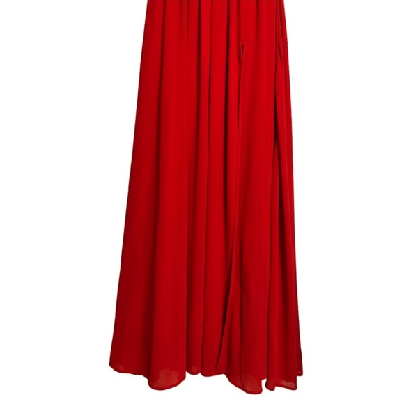 Lulu’s Heavenly Hues Red Maxi Dress Medium (sz 6-8) - Picture 5 of 10